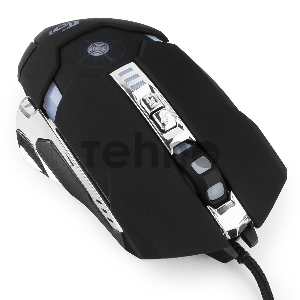 Мышь игровая Gembird MG-530, USB, 5кнопок+колесо-кнопка+кнопка огонь, 3200DPI, подсветка, 1000 Гц, программное обеспечение для создания макросов