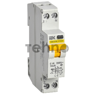 Дифференциальный автоматический выключатель АВДТ32МL С16 10мА KARAT IEK