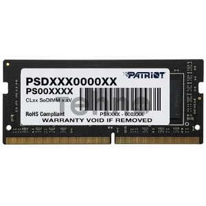 Модуль памяти SO-DIMM DDR 4 DIMM 8Gb PC25600, 3200Mhz, PATRIOT Signature (PSD48G320081S) (retail)