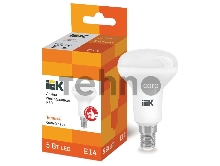 Лампа светодиодная ECO R50 5Вт 3000К тепл. бел. E14 450лм 230-240В ИЭК LLE-R50-5-230-30-E14