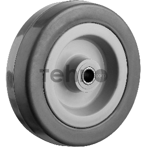 Колесо d=100 мм, г/п 65 кг, резина/полипропилен, ЗУБР