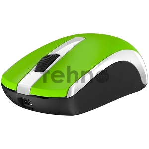 Мышь беспроводная Genius ECO-8100 зеленая (Green), 2.4GHz, BlueEye 800-1600 dpi, аккумулятор NiMH new package