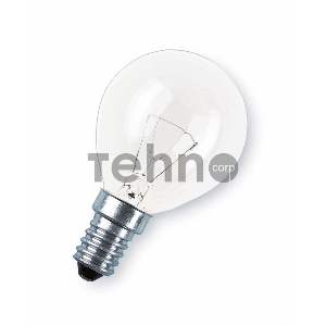 Лампа накаливания ЛОН 40Вт Е14 220В CLASSIC P CL шар | 4008321788702| Osram