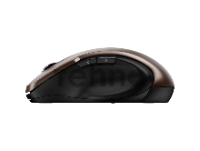 Мышь беспроводная Genius Ergo 8200S Chocolate. Полноразмерная, эргономичная, бесшумная, 5 кнопок. DPI 1200. Сенсор Blue Eye. Частота 2.4 GHz.