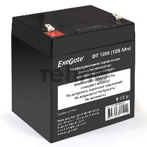 Батарея ExeGate DT 1205 (12V 5Ah, клеммы F1) Батарея ExeGate DT 1205 (12V 5Ah, клеммы F1)