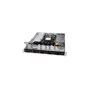Платформа SuperMicro, SYS-110P-WTR 1U, Single socket P+ (LGA 4189) up to 270W/ Intel® C621A/ 8xDIMM/ 10xHot-plug 2.5