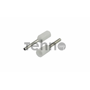 Наконечник штыревой втулочный изолированный F-8 мм 0.5 мм² (НШВи 0.5-8) белый REXANT