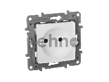 Розетка 2К винты, бел. ETIKA 