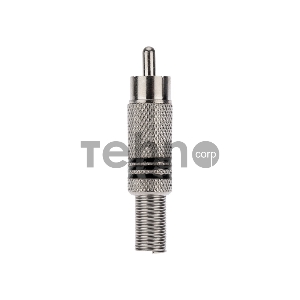 Разъем штекер RCA металл под винт ZN черный/красный PROCONNECT