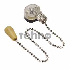 Выключатель для настенного светильника c деревянным наконечником Silver блист. Rexant 06-0244-A