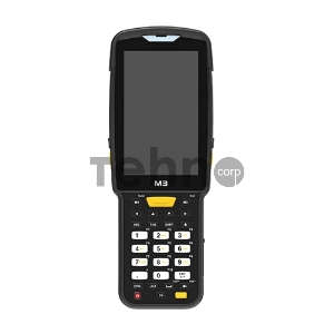 Терминал сбора данных M3 Mobile Android 10.0 GMS, WVGA, 802.11 a/b/g/n/ac, SE4850 2D Long Range Imager Scanner, Rear Camera, BT, GPS, NFC(HF), 4G/64G, 30-Key Alpha Numeric & Function, Extended Battery is included and Bullet Proof Film, Hand Strap are attached. Requires Cradle and Power Supply for charging. (sold separately)