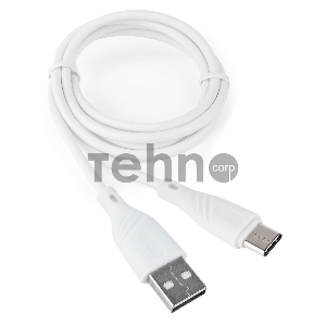 Кабель USB 2.0 Cablexpert CCB-USB2-AMCMO1-1MW, AM/Type-C, издание Classic 0.1, длина 1м, белый, блистер