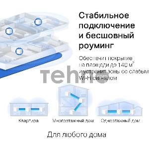 Бесшовный Mesh роутер Mercusys Halo H30G(2-pack) AC1200 10/100/1000BASE-TX