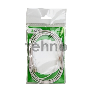 Телефонный шнур удлинитель для аппарата Greenconnect 4.0m GCR-TP6P4C-4.0m, 6P4C (джек 6p4c - jack 6p4c) белый