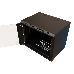 Шкаф коммутационный WRline (WR-TW-1266-GP-RAL9004) настенный 12U 600x600мм пер.дв.стекл 2 бок.пан. 60кг черный 520мм 650мм IP20 сталь, фото 1