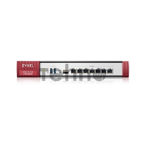 Межсетевой экран ZYXEL ZyWALL USG FLEX 500 firewall with 1 year subscription set (AS, AV, CF, IDP), Rack, 7 configurable (LAN / WAN) ports GE, 1xSFP, 2xUSB3.0, AP Controller (8/72), Device HA Pro