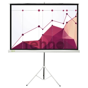 Экран Cactus 180x180см Triscreen CS-PST-180x180 1:1 напольный рулонный белый