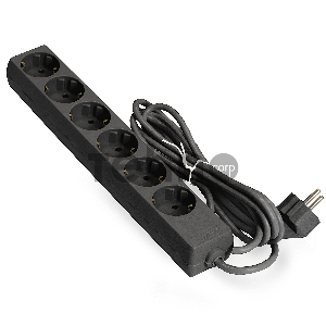 Удлинитель ExeGate EX285834RUS ECE-6-5B (6 евророзетки с заземлением, 5м, черный)
