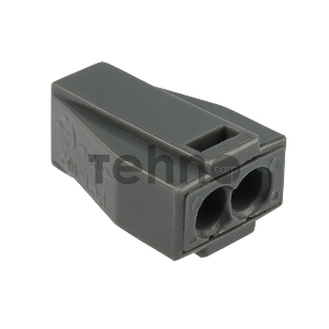 Экспресс-клемма с пастой, 2-проводная до 2,5 мм², серая (100 шт./уп.) (773-302) REXANT