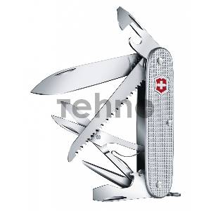 Нож Victorinox Farmer X Alox, 93 мм, 10 функций, алюминиевая рукоять, серебристый