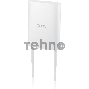 Гибридная уличная точка доступа Zyxel NebulaFlex NWA55AXE, 802.11a/b/g/n/ac/ax (2,4 и 5 ГГц), внешние антенны 2x2 (в комплекте), до 575+1200 Мбит/с, 1xLAN GE, защита от 4G/5G, без поддержки Captive po