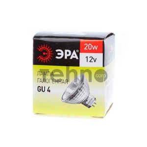 Лампа галогенная ЭРА GU4-MR11-20W-12V-30Cl (10/200/8400) Лампа галогенная ЭРА GU4-MR11-20W-12V-30Cl (10/200/8400)