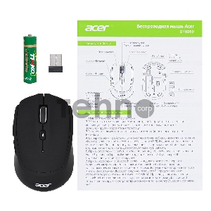 Мышь Acer OMR050 черный оптическая (1600dpi) беспроводная BT/Radio USB (8but)