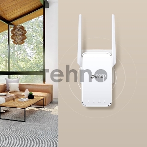 Усилитель TP-Link Wi-Fi сигнала AC1200 OneMesh Wi-Fi Range Extender/Signal Amplifier, dual-band Wi-Fi, two external antennas, 1 10/100Mbps port, 1 WPS button, supports RE/AP mode, Smart signal indicator, easy setup/management via Tether APP/Web UI.