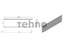 Фальш-панель Hyperline BPV-3-RAL9005 на 3U, цвет черный (RAL 9005)