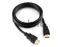 Кабель HDMI Cablexpert CC-HDMI4-5, 1.5м, v2.0, 19M/19M, черный, позол.разъемы, экран, пакет