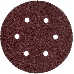 Круг шлифовальный ЗУБР 35566-150-080  МАСТЕР велкро 6отверстий P80 150мм 5шт., фото 1