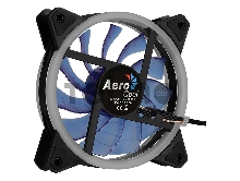 Вентилятор Aerocool REV Blue , 120x120x25мм, цвет светодиодов : синий, подсветка в виде двойного кольца, 3+4-Pin, 1200 об/мин, 41,3 CFM, 15,1 дБА