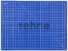 Непрорезаемый коврик Зубр Эксперт 3 мм цвет синий 600x450 мм 09901