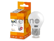 Лампа Iek LLE-G45-7-230-30-E27 светодиодная ECO G45 шар 7Вт 230В 3000К E27 IEK