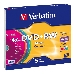 Диск DVD+RW Verbatim 4.7Gb 4x Slim case (5шт) Color (43297), фото 3