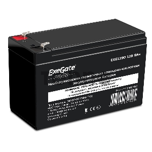 Батарея ExeGate EP129860RUS HR 12-9/EXG1290 (12V 9Ah 1234W), клеммы F2 Батарея ExeGate EP129860RUS HR 12-9/EXG1290 (12V 9Ah 1234W), клеммы F2