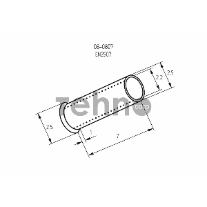Наконечник штыревой втулочный L-7 мм 2.5 мм² (НШВ 2.5-8/НГ 2.5-7) REXANT