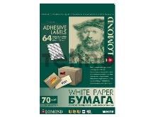 Самоклеящаяся бумага LOMOND универсальная для этикеток, A4, 64 делен. (48.5 x 16.9 мм), 70 г/м2, 50 листов.