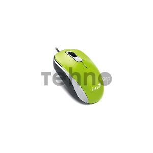 Мышь DX-110, USB, G5, зелёная (green, optical 1000dpi, подходит под обе руки)