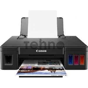 Принтер Canon PIXMA G1411, 4-цветный струйный СНПЧ A4, 8.8 (5 цв) изобр./мин, 4800x1200 dpi, подача: 100 лист., USB, печать фотографий, печать без полей (Старт.чернила 12000 стр черные, 7000 стр CMY цветные)