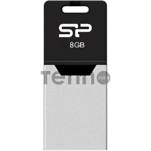 Флеш Диск Silicon Power 8Gb Mobile X20 USB2.0 серебристый