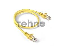 Патч-корд ExeGate EX286376RUS UTP-RJ45-RJ45-5e-0,5M-LSZH-YL, UTP, cat.5e, LSZH, 0.5м, желтый