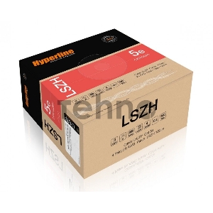 Кабель информационный Hyperline UUTP4-C5E-P24-IN-LSZH-WH-100 кат.5E U/UTP 4X2X24AWG LSZH внутренний 100м белый