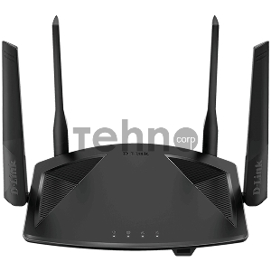 Маршрутизатор D-Link DIR-X1860/RU/R1A Wi-Fi 6 AX1800, 1000Base-T WAN, 3x1000Base-T LAN