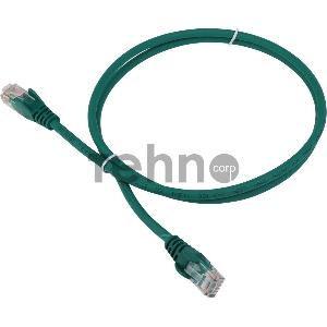 Патч-корд LANMASTER LSZH UTP кат.5e, 0.5 м, зеленый