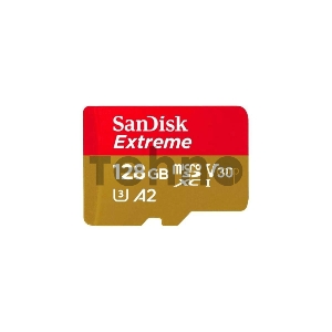 Флеш карта microSD 128GB SanDisk microSDXC Class 10 UHS-I A2 C10 V30 U3 Extreme 190MB/s