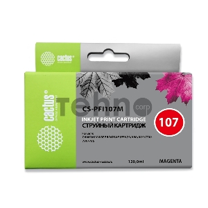 Картридж струйный Cactus CS-PFI107M пурпурный (130мл) для Canon IP iPF670/iPF680/iPF685/iPF770/iPF780/iPF785/