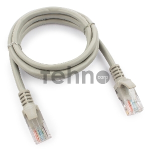 Патч-корд UTP Cablexpert кат.5e, 1м, литой, многожильный (серый)