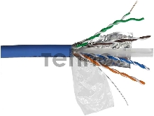 Кабель информационный Lanmaster LAN-6AFTP-LSZH-BL кат.6А F/UTP общий экран 4X2X23AWG LSZH внутренний 305м синий
