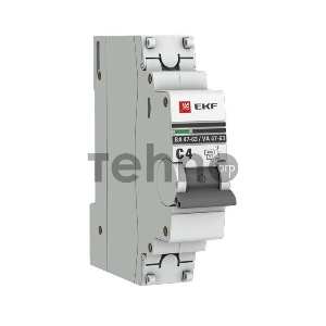 Выключатель автоматический модульный 1п C 4А 4.5кА ВА 47-63 PROxima EKF mcb4763-1-04C-pro Выключатель автоматический модульный 1п C 4А 4.5кА ВА 47-63 PROxima EKF mcb4763-1-04C-pro